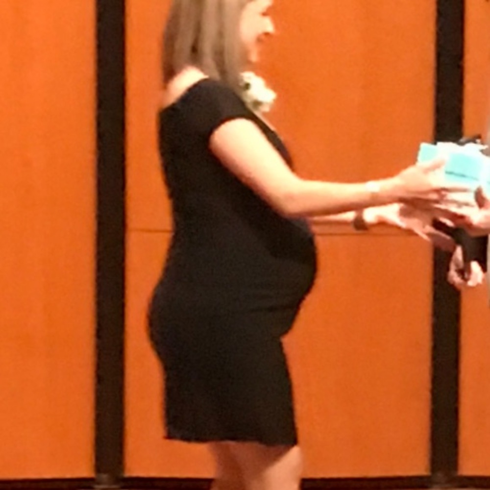 Black dress- used as maternity.