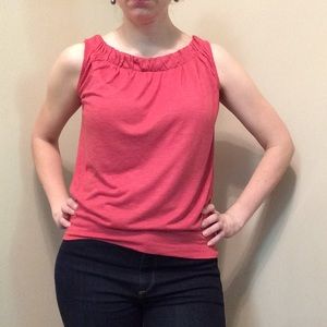 🌷Loft coral sleeveless top