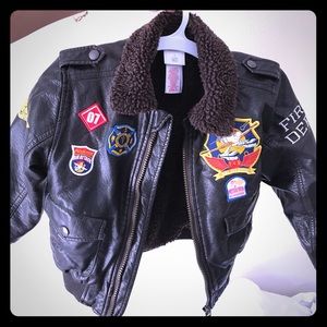 "Planes" pilot flight bomber jacket