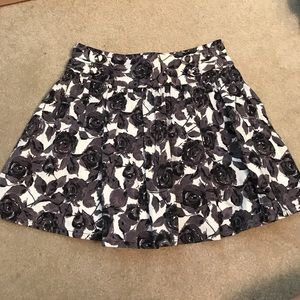 Floral A-line Skirt