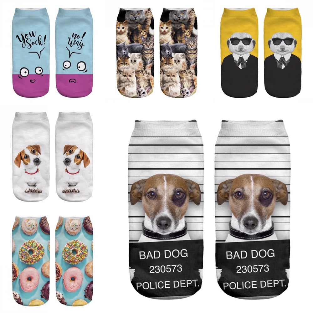 6 pairs of 3D socks