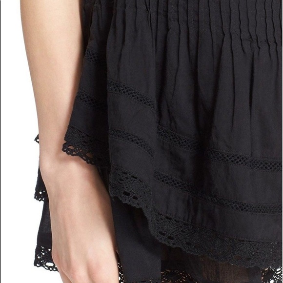 FREE PEOPLE Summer's Nights Black Lace Mini Skirt - Picture 6 of 8
