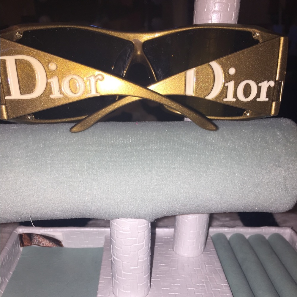 Christian Dior glitter gold sunglasses
