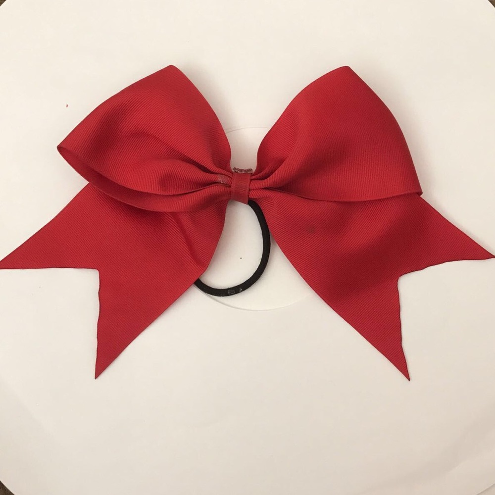 Red Cheer Bow