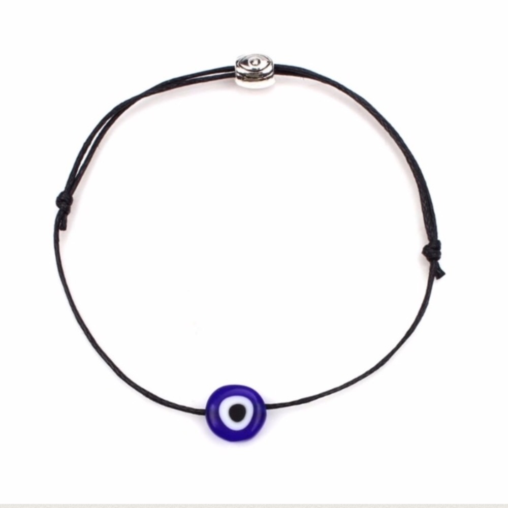 Black String Evil Eye Bracelet