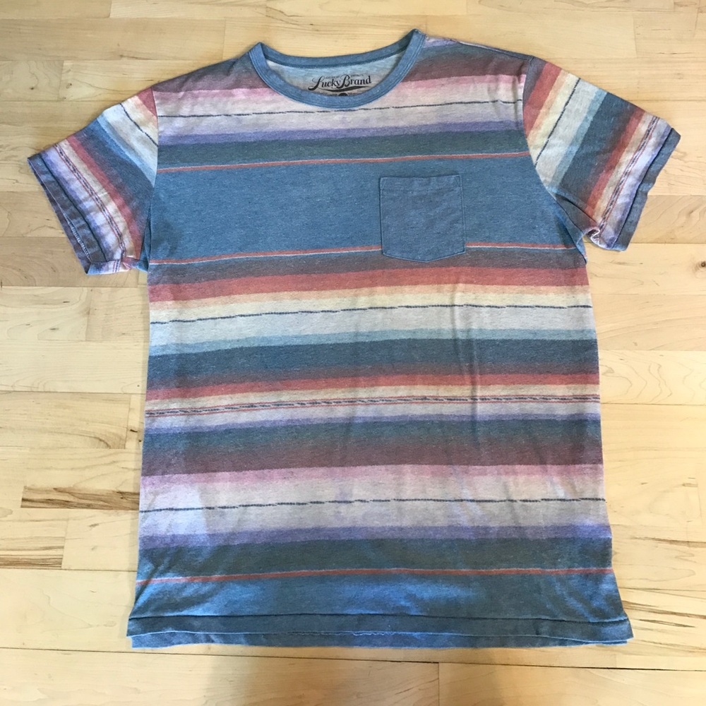 Lucky Brand Striped Pocket Tee