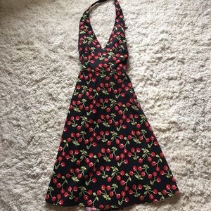 Vintage Cherry halter top dress