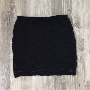 ON HOLD Black lace pencil skirt