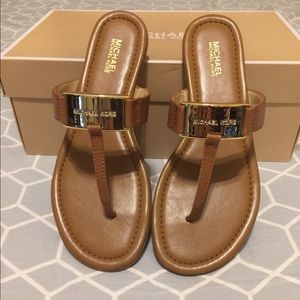NWT Michael Kors Leather Sandals