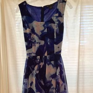 💃Beautiful Blue Diva Light Flowing Swing Dress