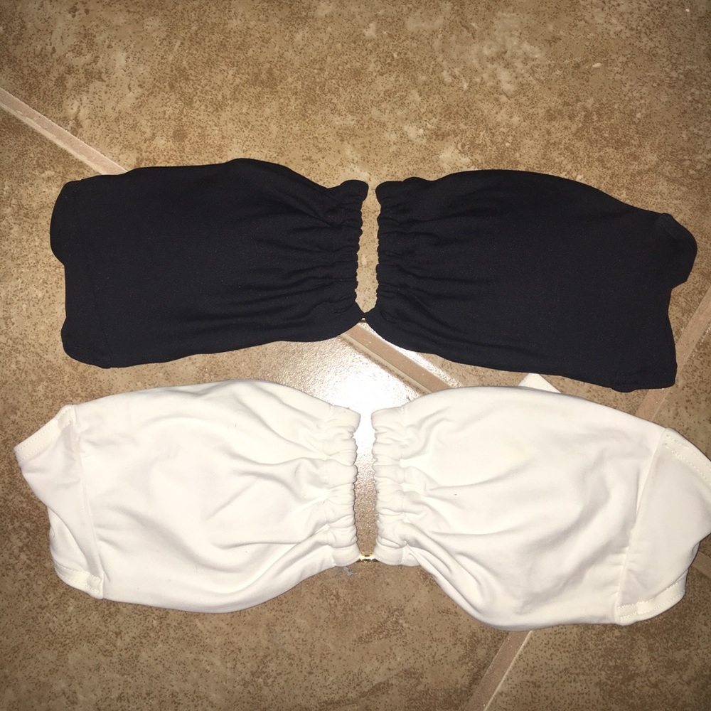 Strapless bathingsuit top bundle Victorias Secret