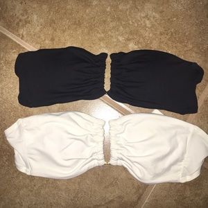 Strapless bathingsuit top bundle Victorias Secret
