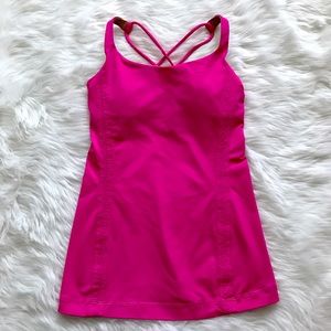 Lululemon Hot Pink Cross back Tank