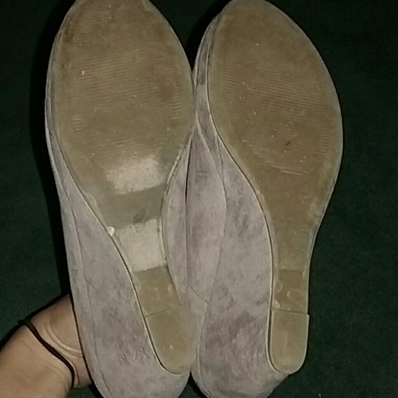 APT 9 Suede Nude Wedges - Picture 2 of 2