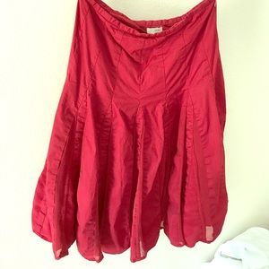 Odille size 4 burgundy full skirt anthropologie