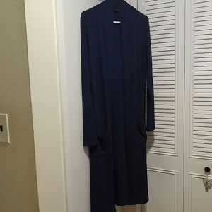 Lisa Rinna Long sweater, navy blue or maroon red