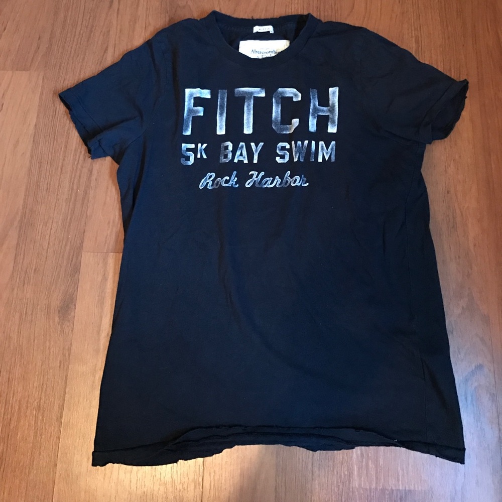 Men's Abercrombie & Fitch Blue T-Shirt