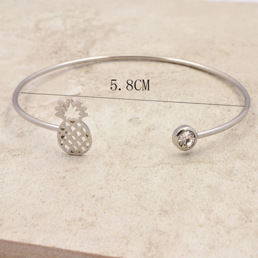 Pineapple Bracelet Cuff Bangle 🍍 - Picture 2 of 3
