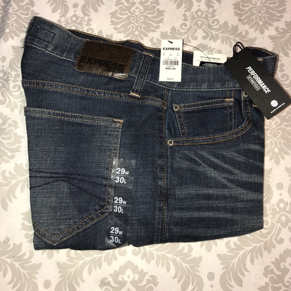 Express men's slim and performance stretch jeans - Picture 3 of 8
