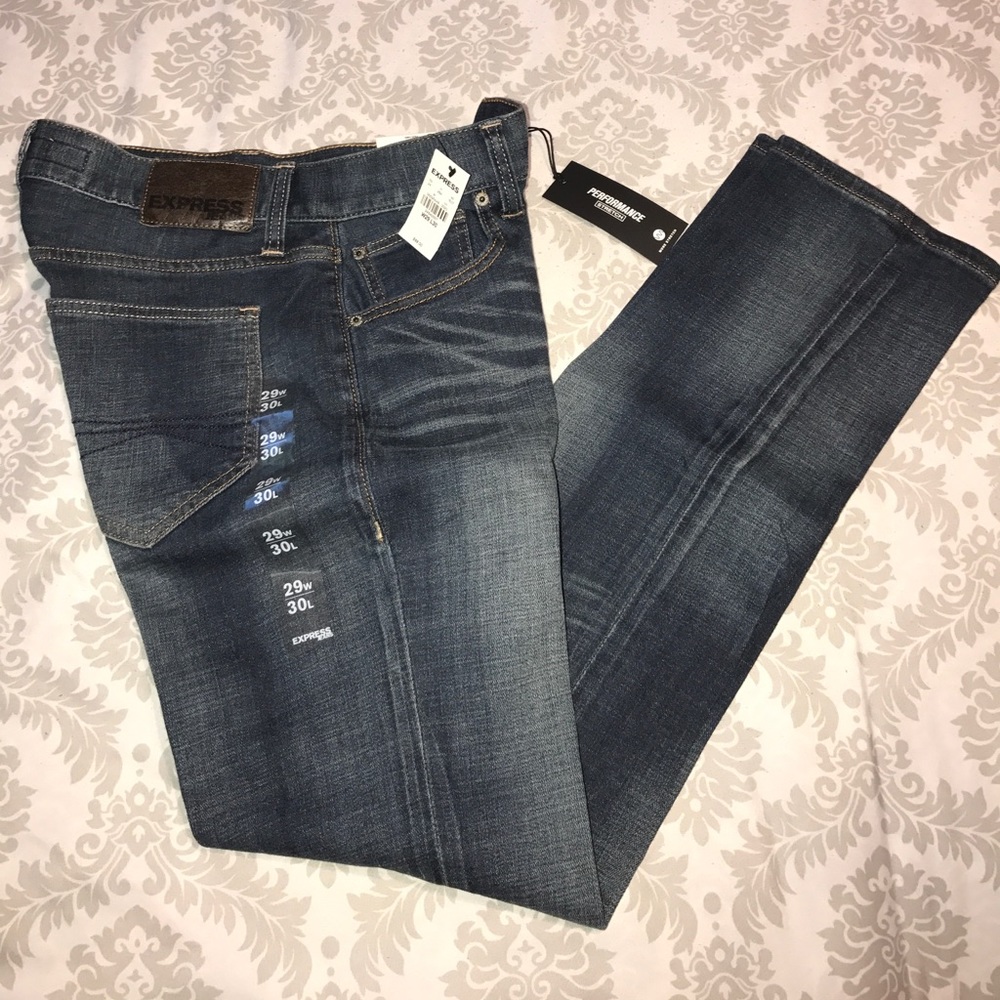 Express men's slim and performance stretch jeans - Picture 2 of 8
