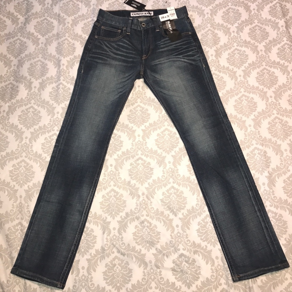 Express men's slim and performance stretch jeans - Picture 7 of 8