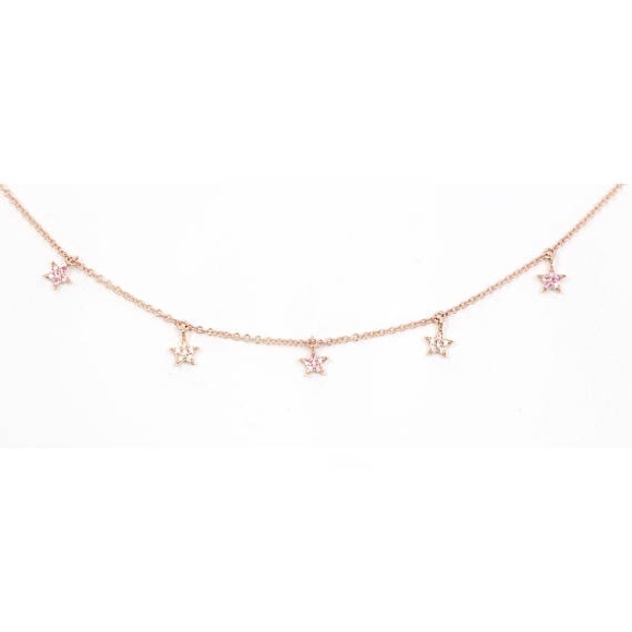 Diamond Bracelet 14K SolidGold Star Charm Bracelet