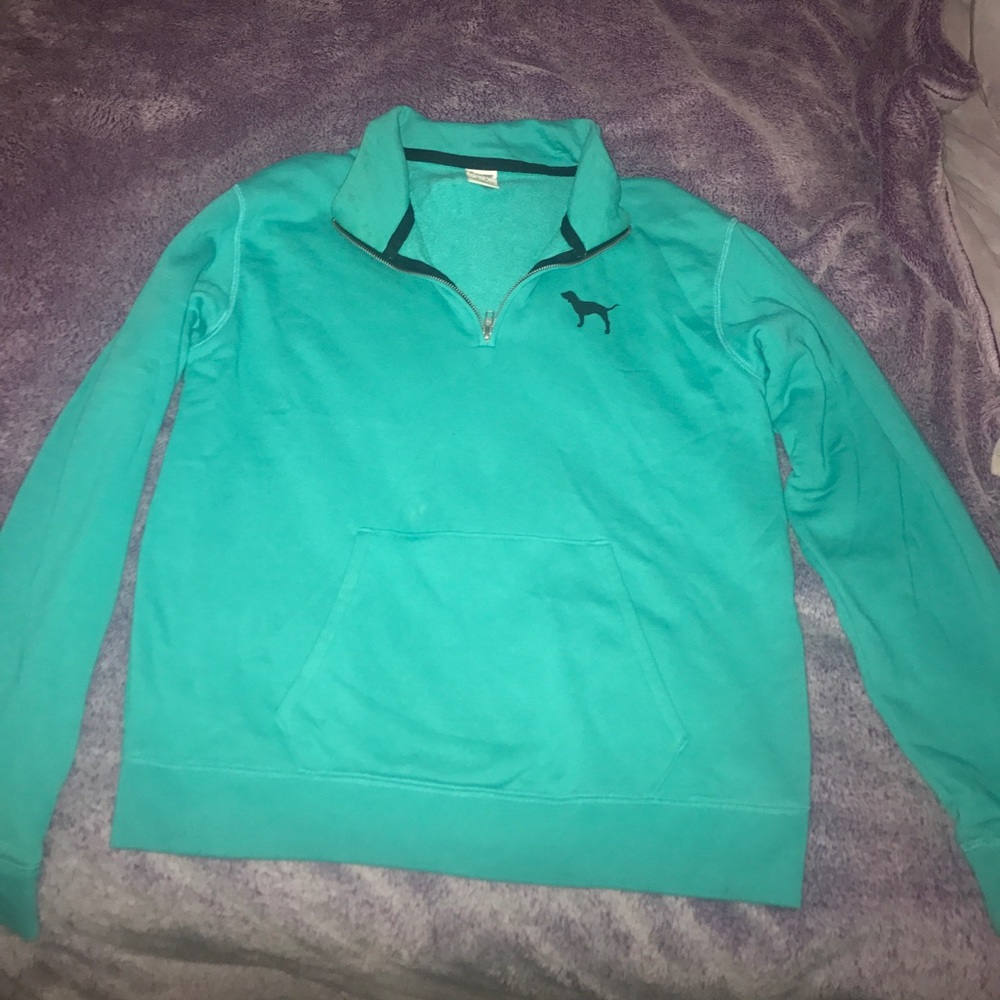 PINK half-zip sweatshirt