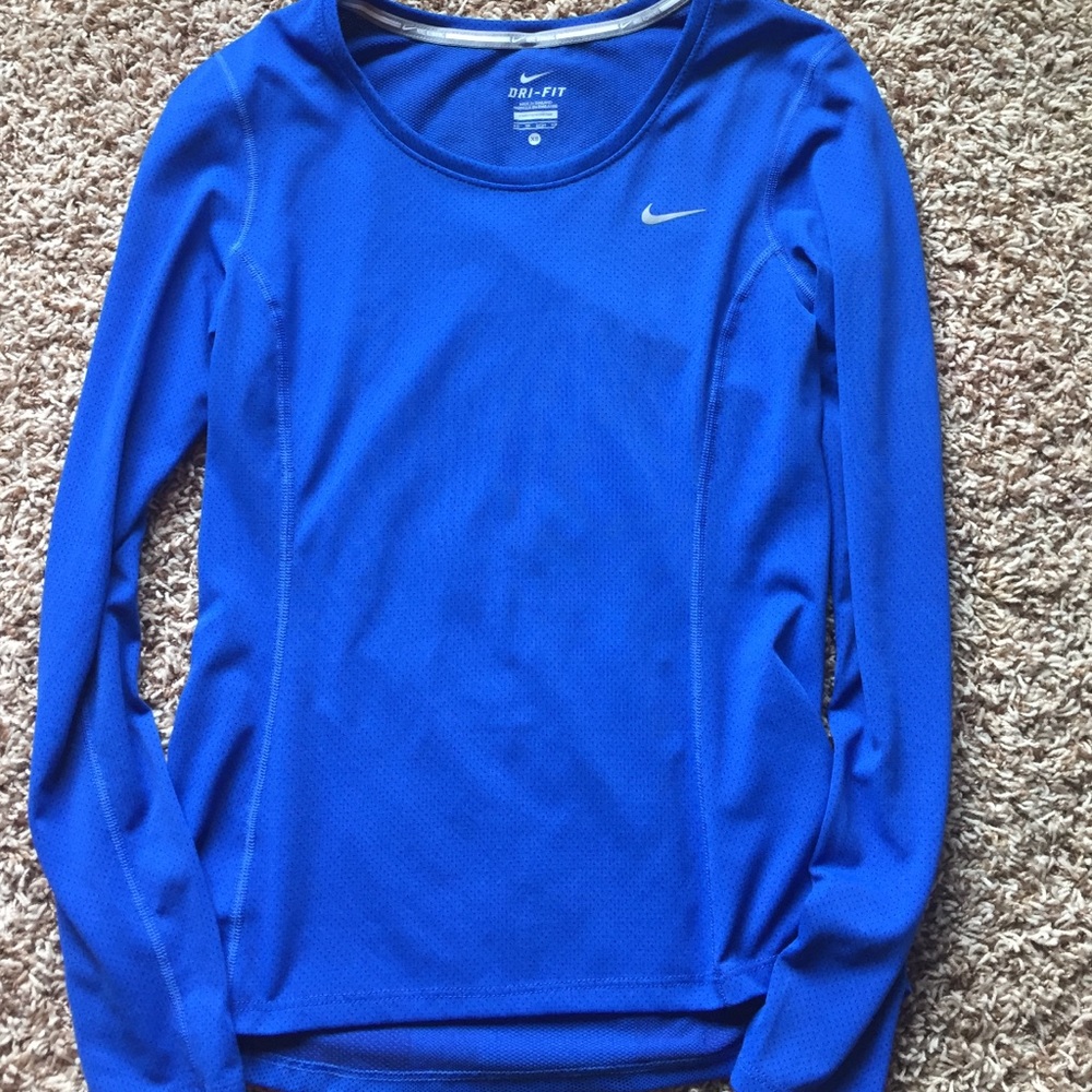 Blue nike long sleeve