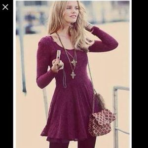 Free People Lace Fit and Flare Dress