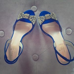 NEW Kate Spade Cobalt Blue Sandals (bridal)