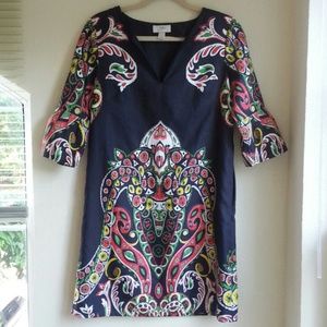 Ann Taylor Loft Navy PrintTunic