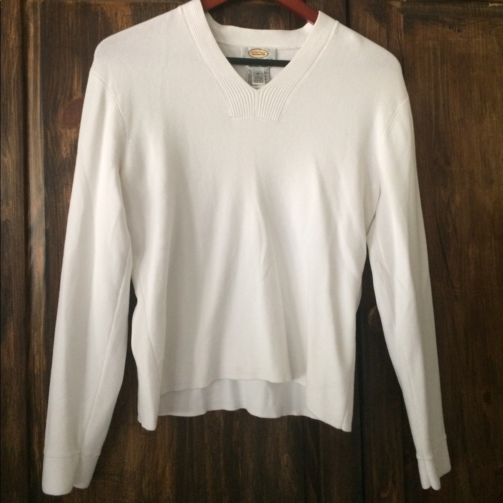 Talbots's lightweight white sweater