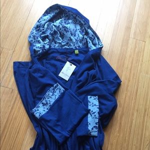Men's hooded bathrobe