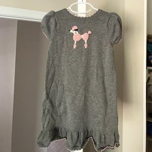Janie and jack size 4 poodle sweater dress