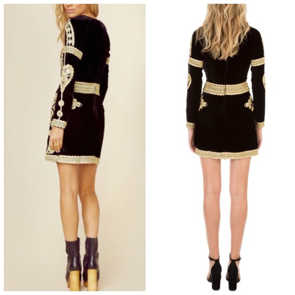 ❤️MAKE OFFER❤️🆕FOR LOVE & LEMONS-PARIS MINI DRESS - Picture 4 of 6