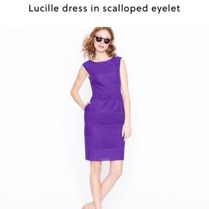 Purple eyelet Jcrew dress