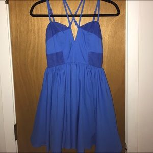 Xenia Blue Strappy Dress