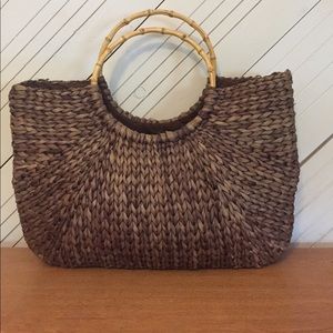 Gap straw beach tote