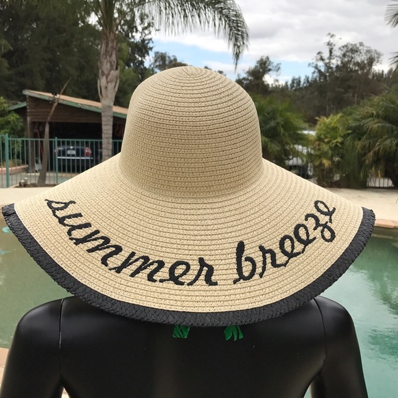 Straw Embroidered Floppy Sun Hat - Picture 3 of 7