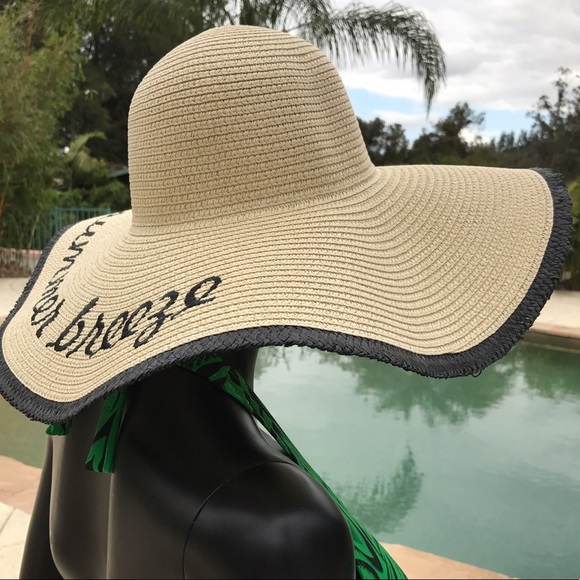 Straw Embroidered Floppy Sun Hat - Picture 4 of 7