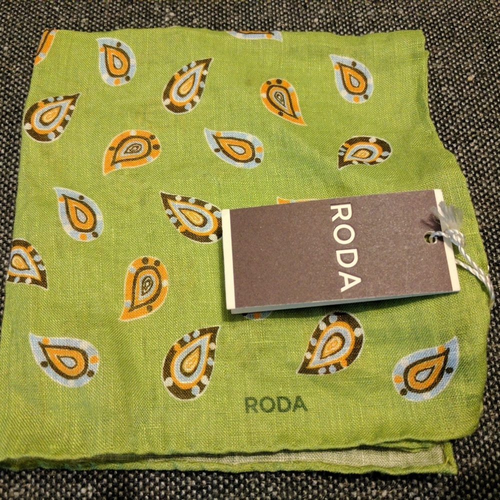 Luca Roda Linen Pocket Square