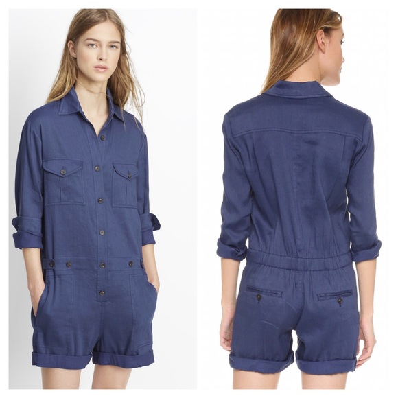 Vince Linen Romper - Picture 2 of 7