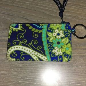 Vera Bradley Rhythm and Blues Coin Card Holder