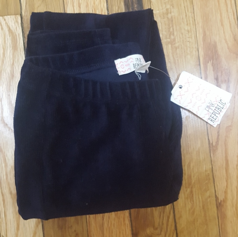 Kohl's Navy Blue Pink Republic leggings