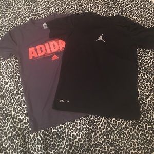 Adidas and Nike boys shirts. Size small
