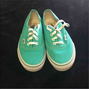Aqua blue vans