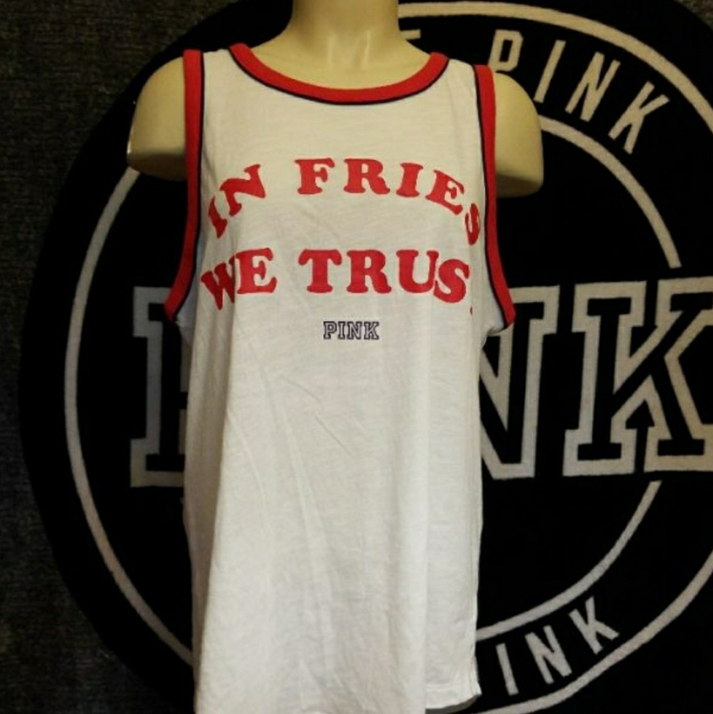Victoria's Secret pink logo tank medium