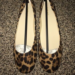 Brand new leopard flats