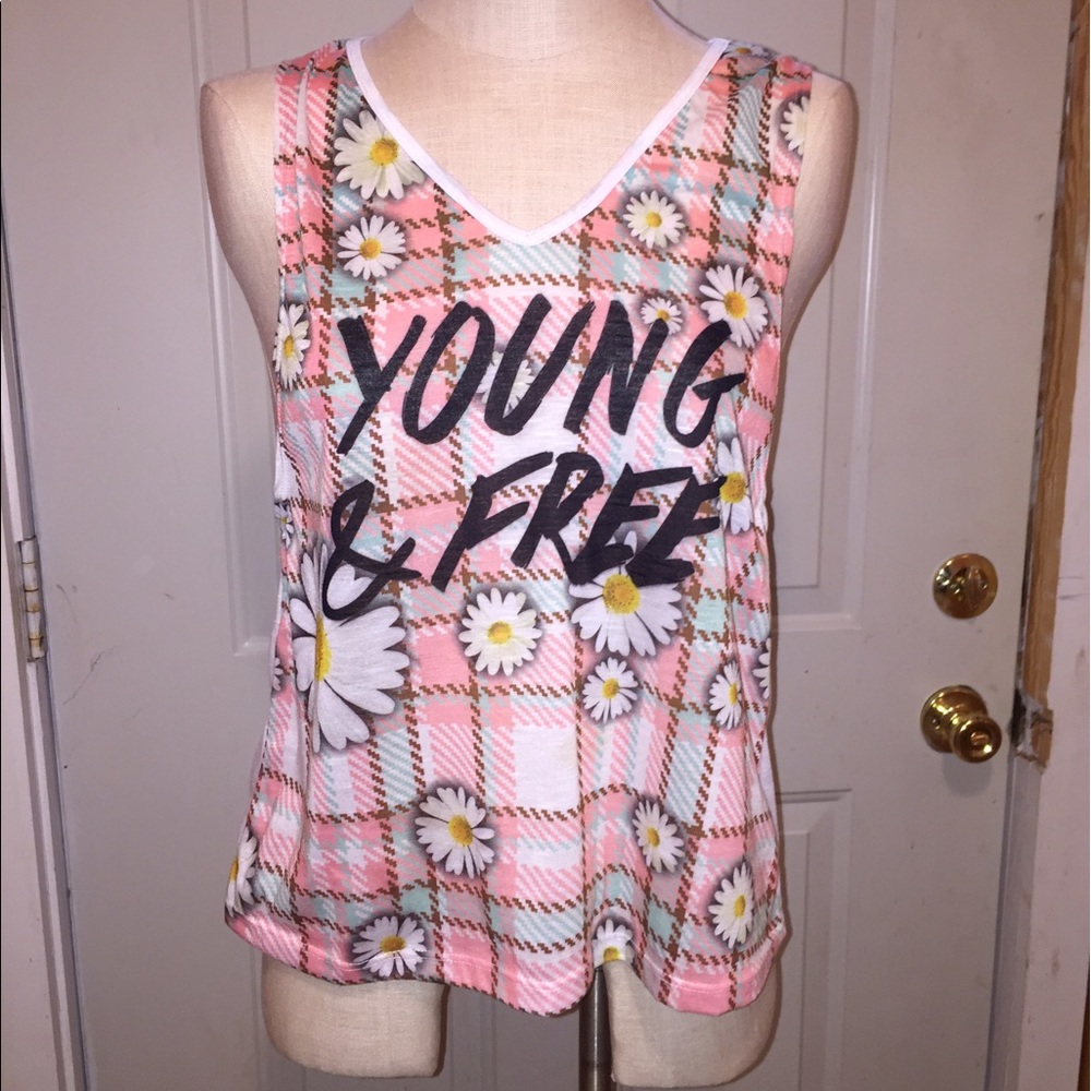 Young & Free Graphic Tank