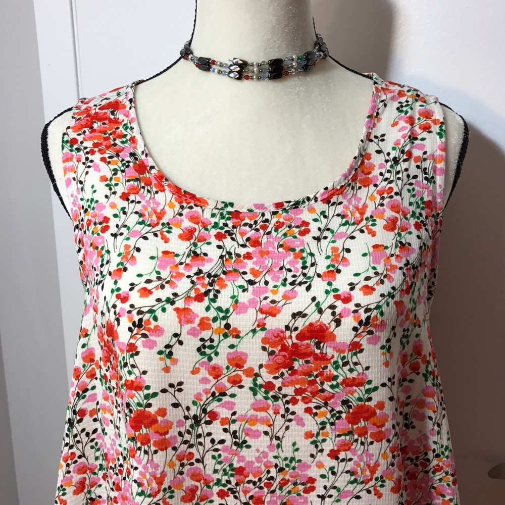 ๐โค๏ธHP!! Harlowe&Graham Floral BackTie Peplum Cami - Picture 4 of 8